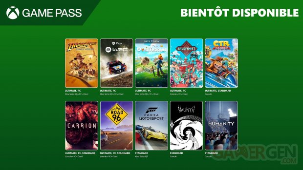 Xbox Game Pass décembre 2024