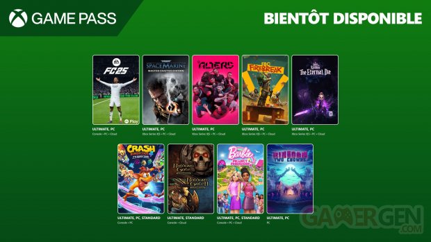 Xbox Game Pass juin 2025