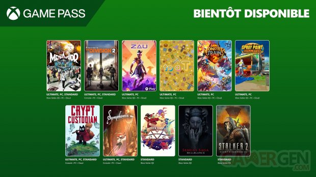 Xbox Game Pass mai 2025 suite