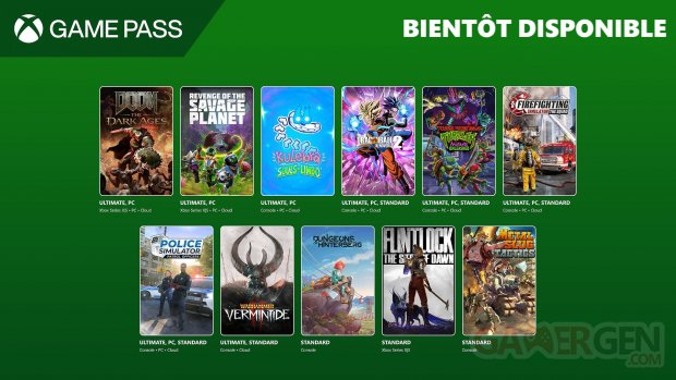 Xbox Game Pass mai 2025