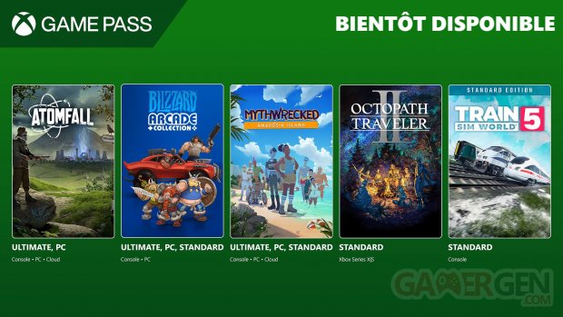 Xbox Game Pass mars 2025 suite