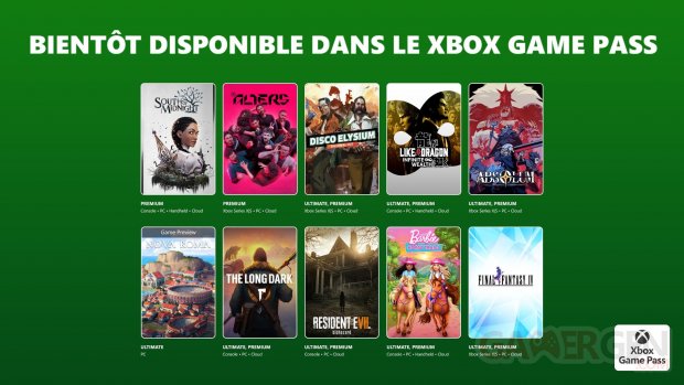 Xbox Game Pass mars 2026 suite