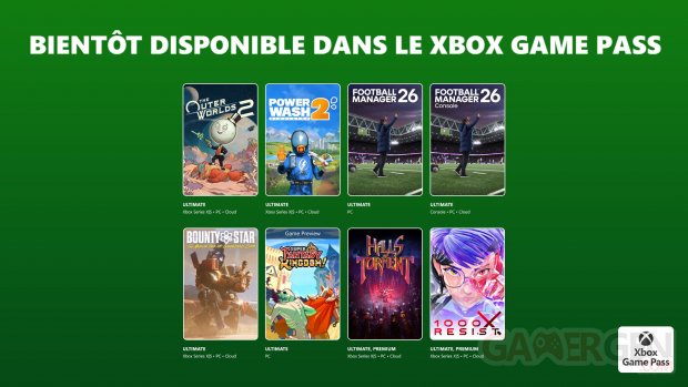 Xbox Game Pass octobre 2025 suite