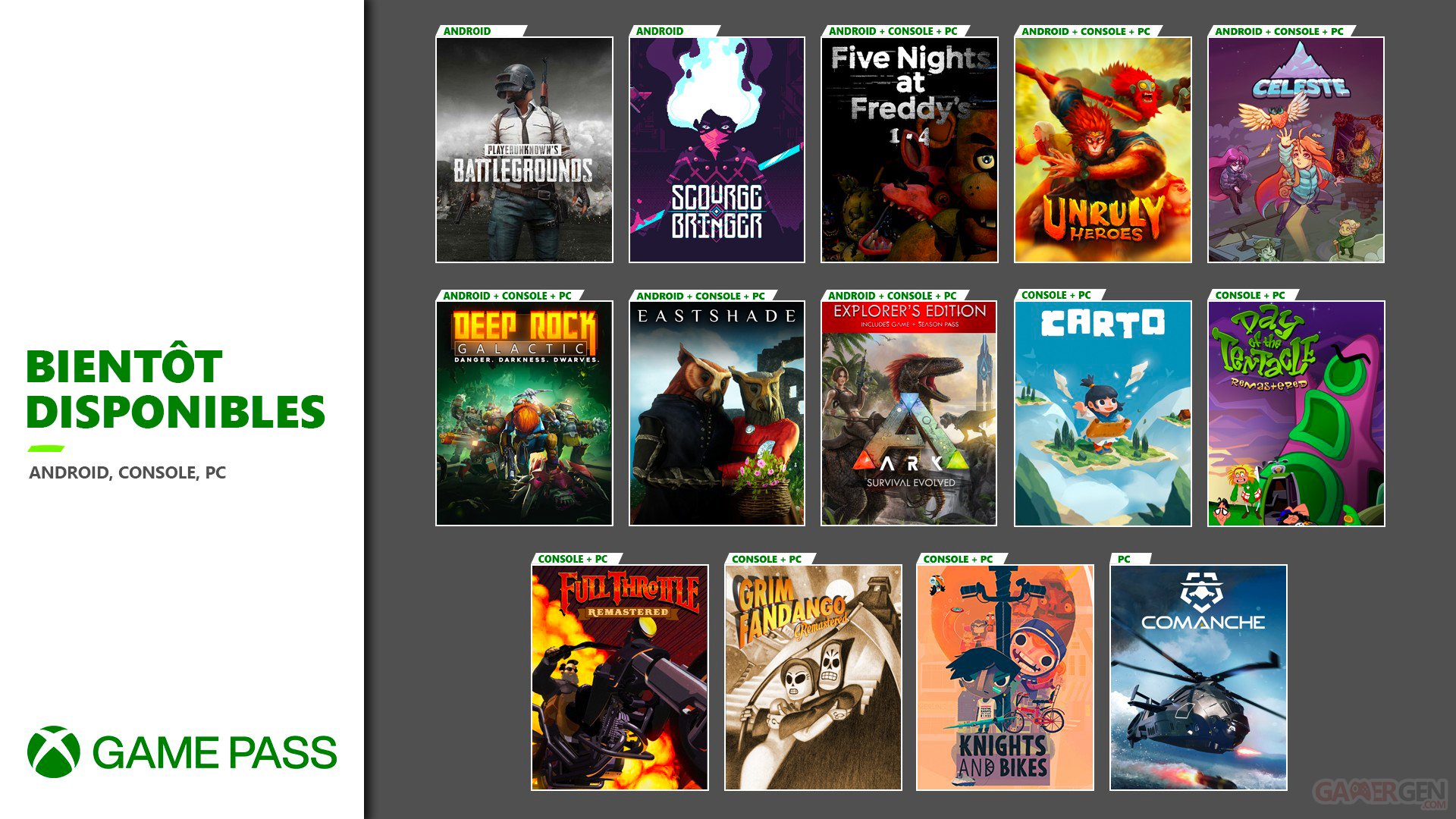 xbox one game pass for pc games list