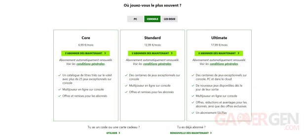 Xbox Game Pass Offres 1 euro disparu