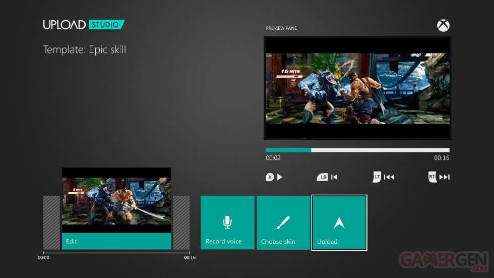 Xbox One DVR menu