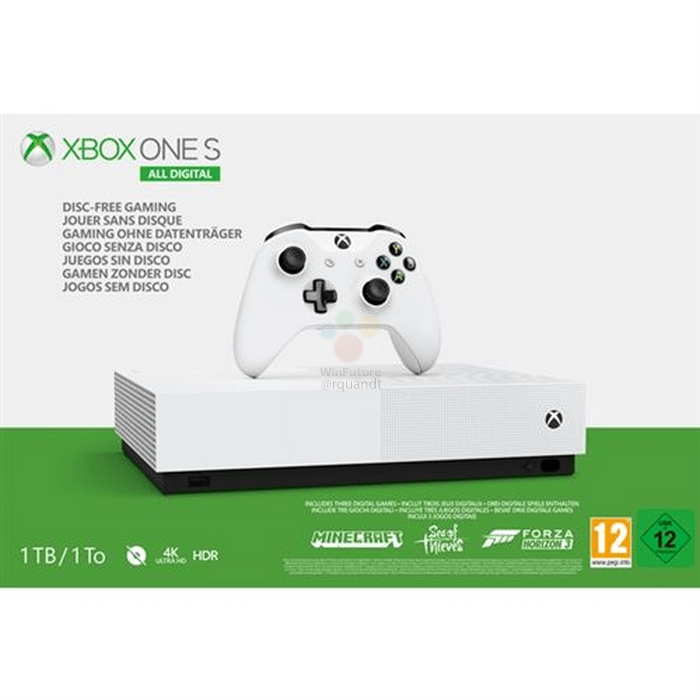 Xbox One S All-Digital Edition fuite images leak annonce microsoft (6)