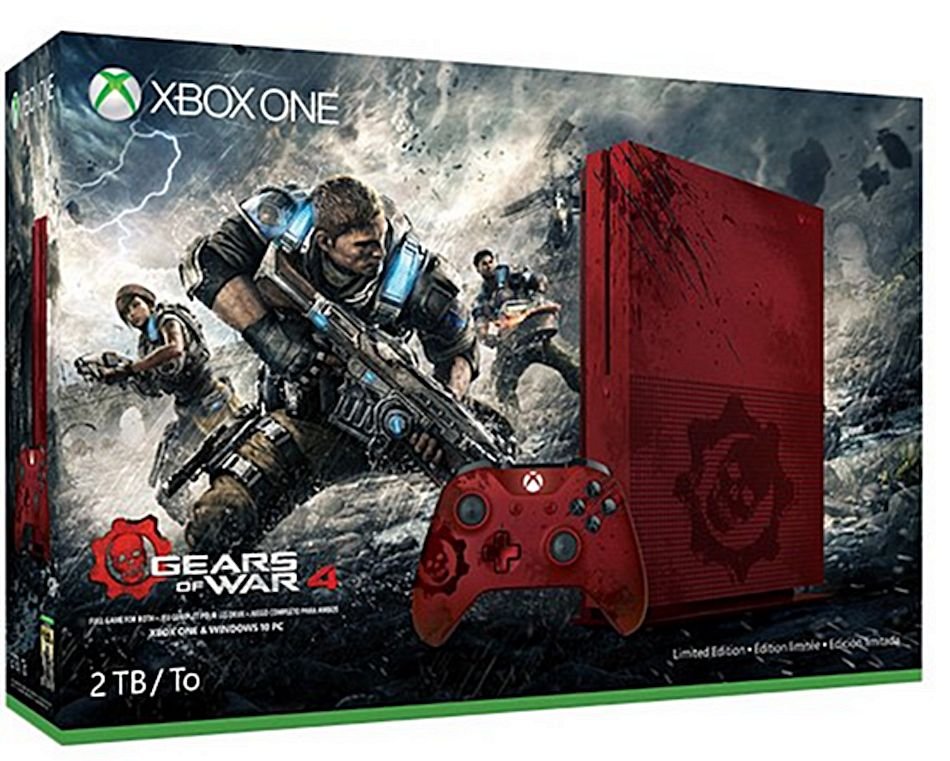Xbox One S Gears of War 4 image console 1