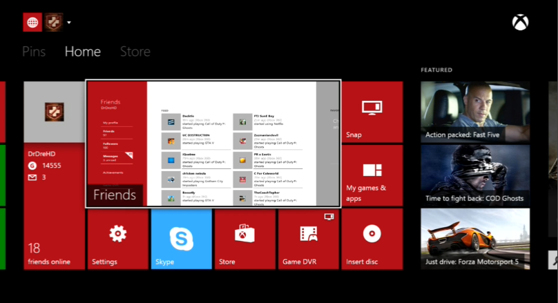 Xbox One Screens dashboard 3