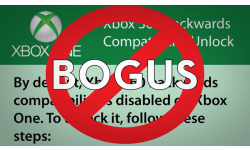 xbox one troll bug fake retrocompatible 360