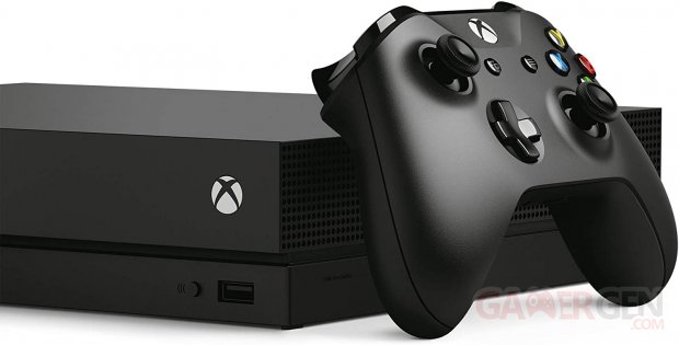 Xbox One X head hardware console