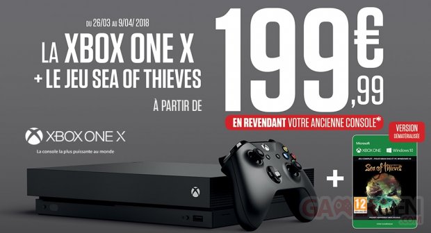 xbox one x sea of thieves