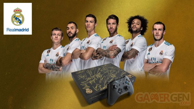 Xbox One X UEFA Champions League edition console collector image