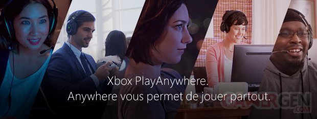 Xbox Play Anywhere logo head bannière