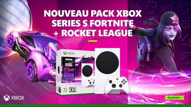 Xbox Series S Fortnite Rocket League Pack Bundle