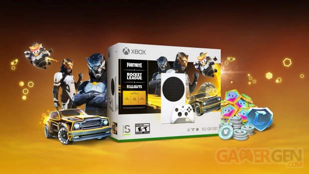 Xbox Series S Pack Chasseur Doré 30 11 2022 bundle