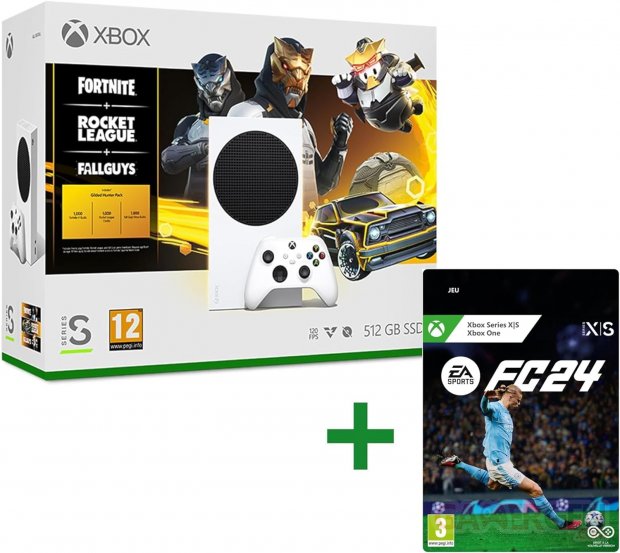 Xbox Series S Pack Chasseur doré EA Sports FC 24