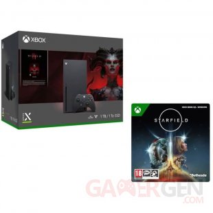 Xbox Series X avec Diablo IV et Starfield images