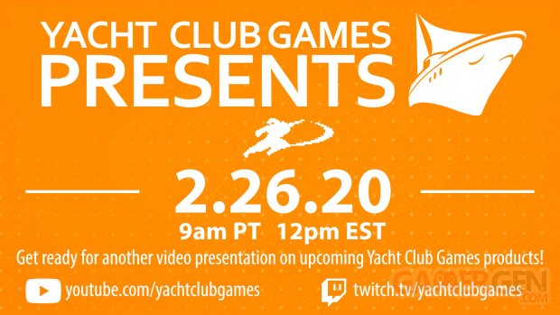 Yacht Club Games Presents 19 02 2020