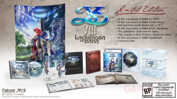 Ys VIII Lacrimosa of DANA PS5 Limited Edition 01 04 2022