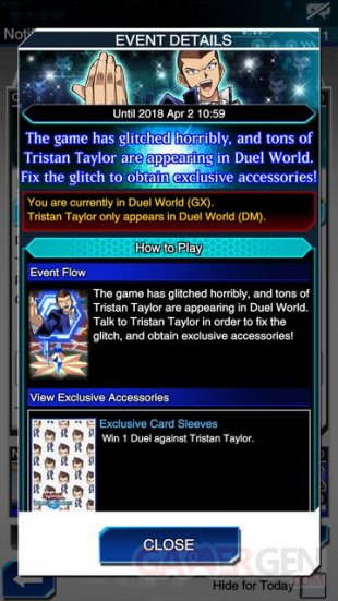 YuGiOh Duel Link Tristan 02 04 2018