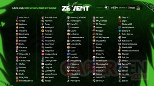 Z Event streamers en ligne