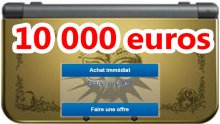 zelda collector 10000 euros new 3DS